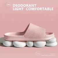 Non-slip EVA Soft Sole Massage Shower Shoes for Women Men Couples Waterproof  Home Leisure Fashion Bathroom Slippers 5