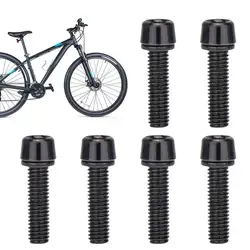 6PCS Stainless Steel Bicycle Stem Bolts M5 x 18mm Bicycle Riser Screws Bike Handle bar Stem Riser Screw In Bolts