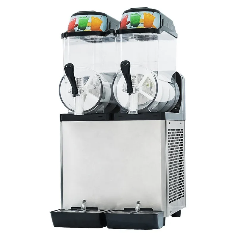 Commercial single and double cylinder slush machine cold drink shop snow grain smoothie juicer