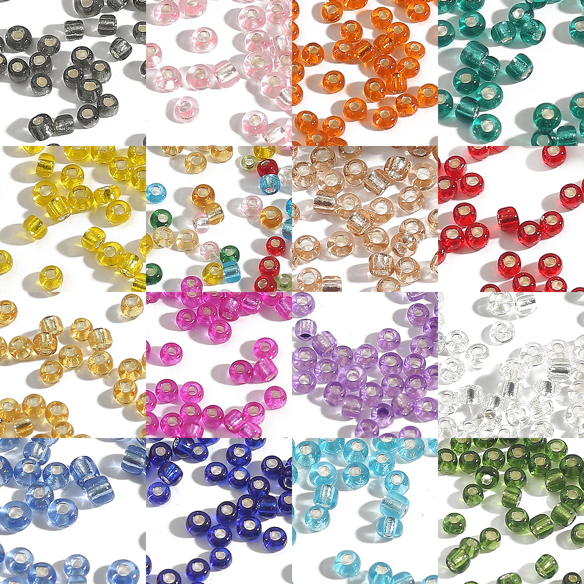 Wholesale 2/3/4mm 150-1000Pcs Austria Crystal Round Hole Bead Color Czech Glass Seed Spacer DIY Beads For Handmade Accessories