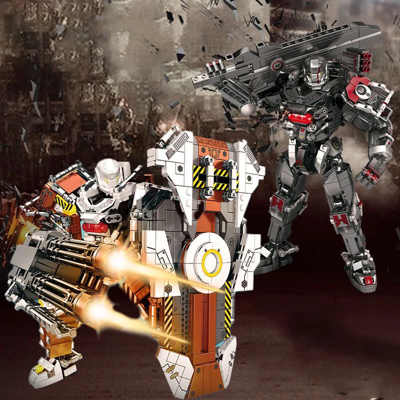 

MU2 Defensive White Shark Mecha Heavy Stereoscopic Loading Assembled Building Blocks Model Compatible Lego Boys Toys Kids Gifts