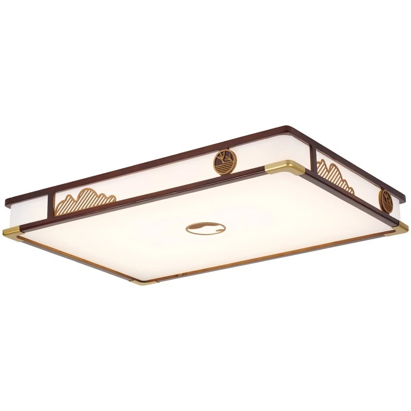 

New Chinese style solid wood living room ceiling light simple Chinese style full spectrum eye protection restaurant