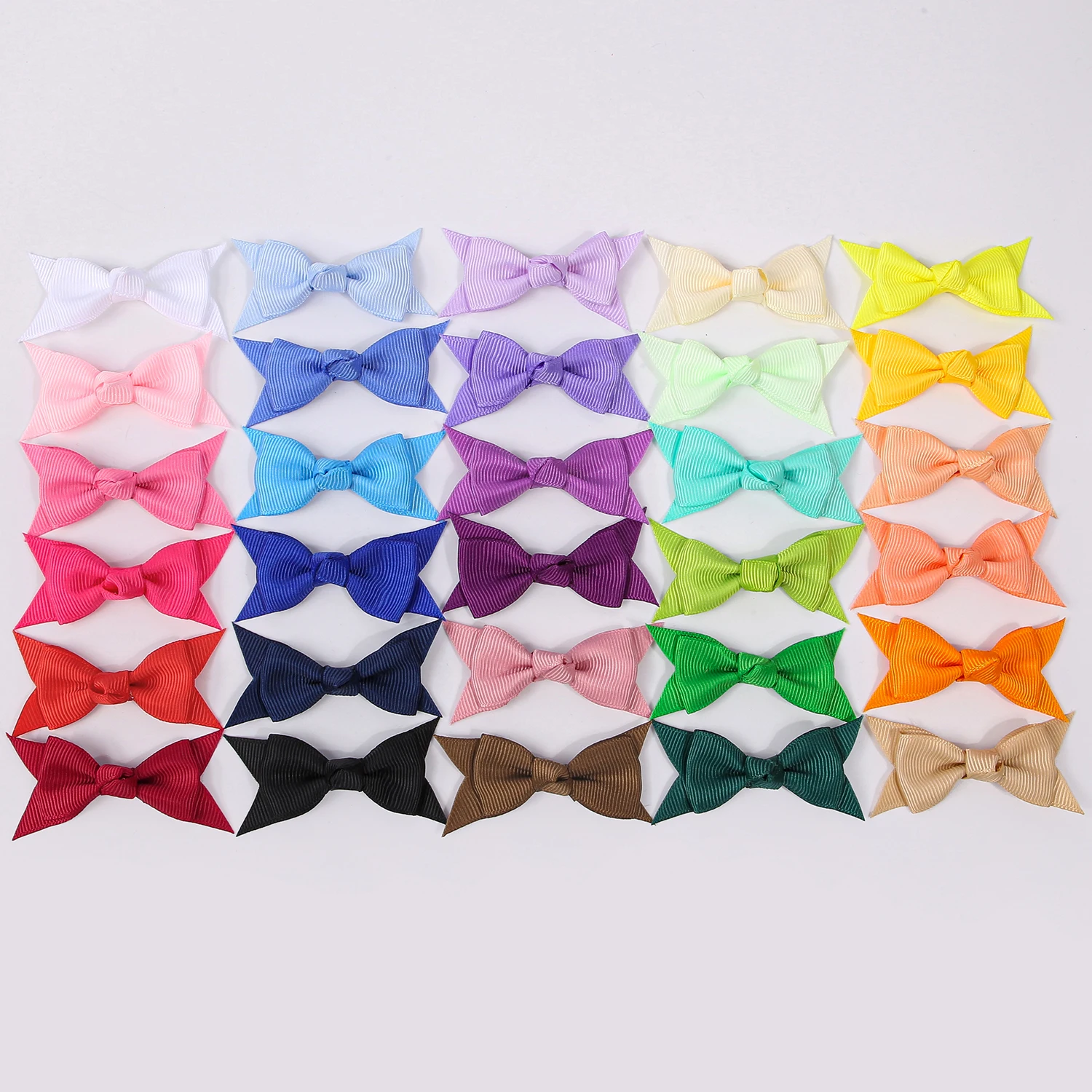 

30 шт., аксессуар с бантиком и одной линией, материал для DIY, повязки на голову, одежда, шляпа, подарочная сумка, зажим, аксессуары для декора