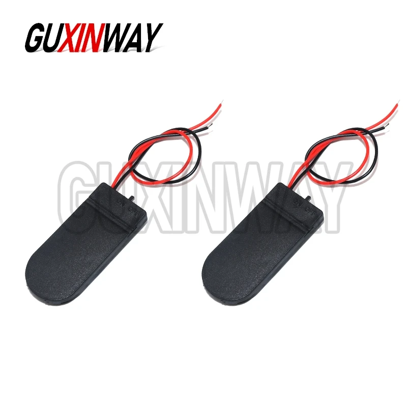 5Pcs 3V X2 6V CR2032 Coin Cell Battery Socket Holder Case Cover Storage box With On / Off Switch