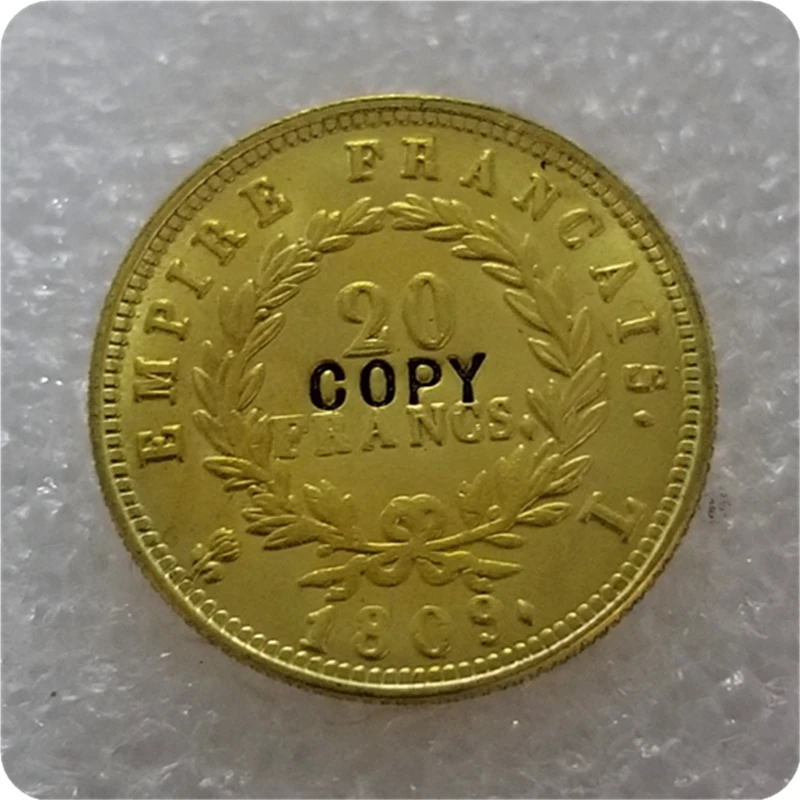 France, Napoleon I, 20,40 Francs,1809 Gold Copy Coins