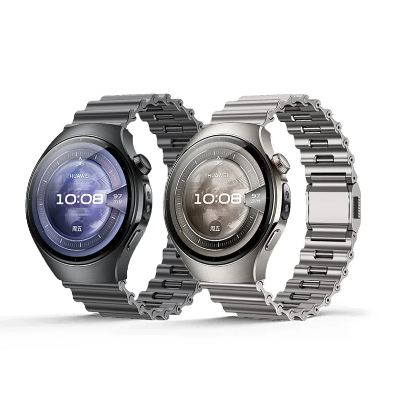

Ремешок из нержавеющей стали для Huawei GT6/5 Pro, 46 мм, универсальный плетеный дизайн с магнитной пряжкой, ремешок на запястье для Huawei, аксессуары 22 мм