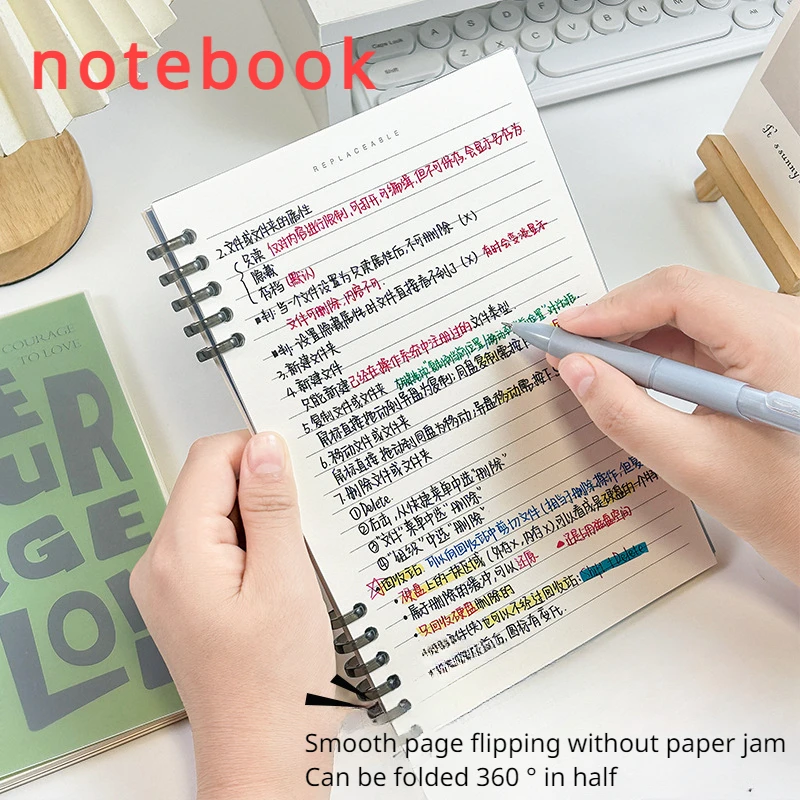 

1 Pc Removable Coil Notebook, A5 Binder Waterproof Notebooks, B5 Notebook Smart Agenda Planner Notepad New Loose Leaf Notebook