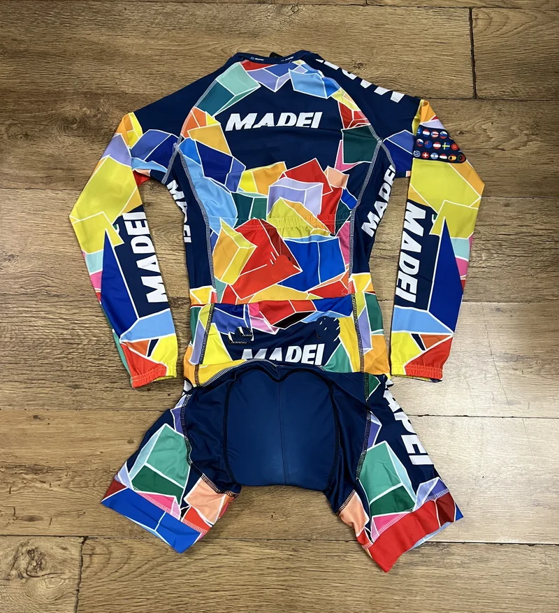 LASER CUT Skinsuit MAPEIful TEAM RETRO CLASSIC Bodysuit LONG SLEEVE Cycling Jersey Bike Bicycle Clothing Maillot Ropa Ciclismo