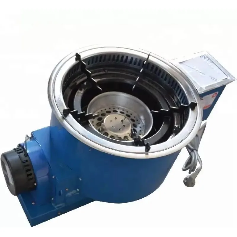 

Kitchen Restaurant Barbecue Round Stainless Steel Indoor Liquefied Gas Oven Charcoal bbq grill