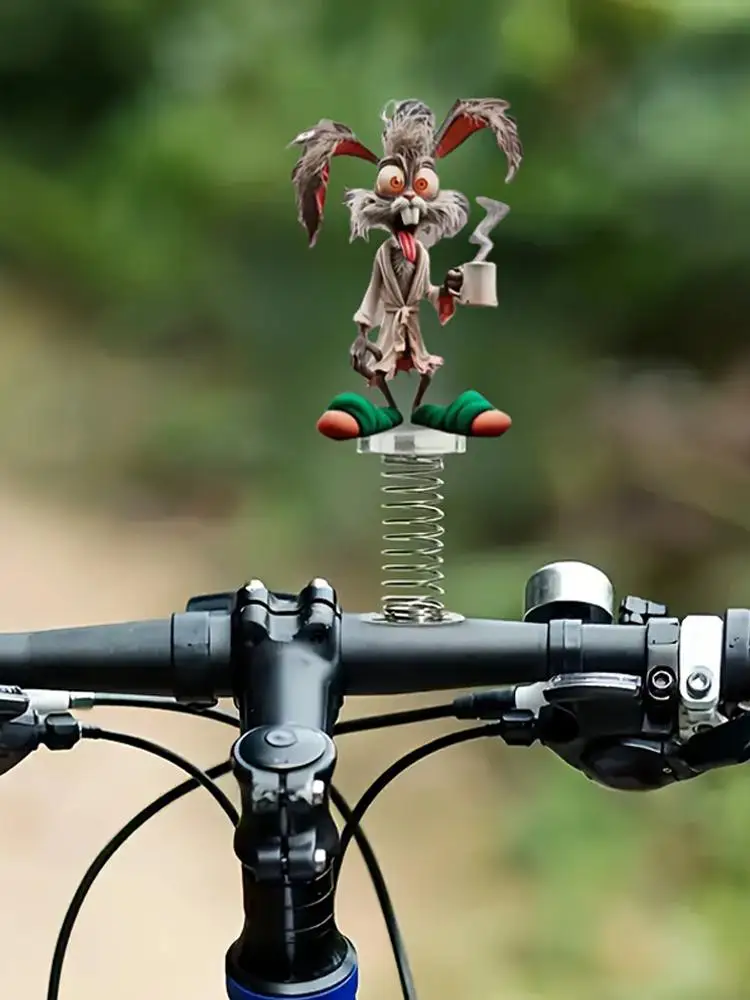 Ornement de voiture en acrylique singe à grande bouche, ornement de printemps pour vélo, Console centrale de voiture, décoration de bureau O4O6