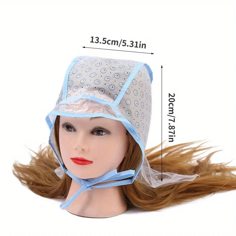 6pcs/Set Hair Highlighting Frosting Cap Hair Dye Cap Disposable highlight dyed hat With Plastic Hook Hairdressing Coloring Tools