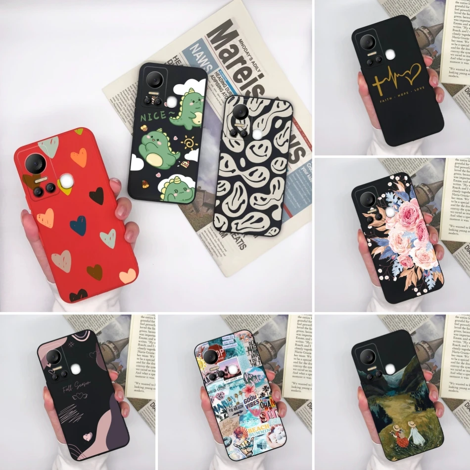 For Itel S 18 S18Pro Case Multiple Patterns Matte Soft Silicone Shockproof Phone Back Cover For Itel S18 Pro Funda Coque Shell