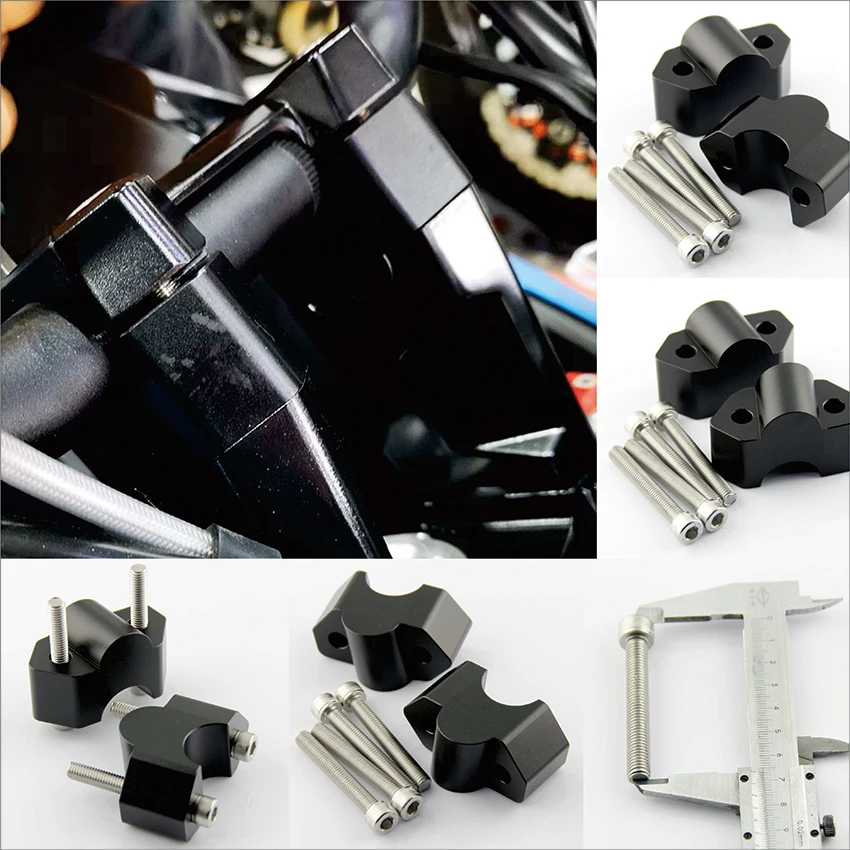

black Motorcycle Handlebar Heightening Code Increase Rearward Shifting Accessories For Cfmoto 650MT