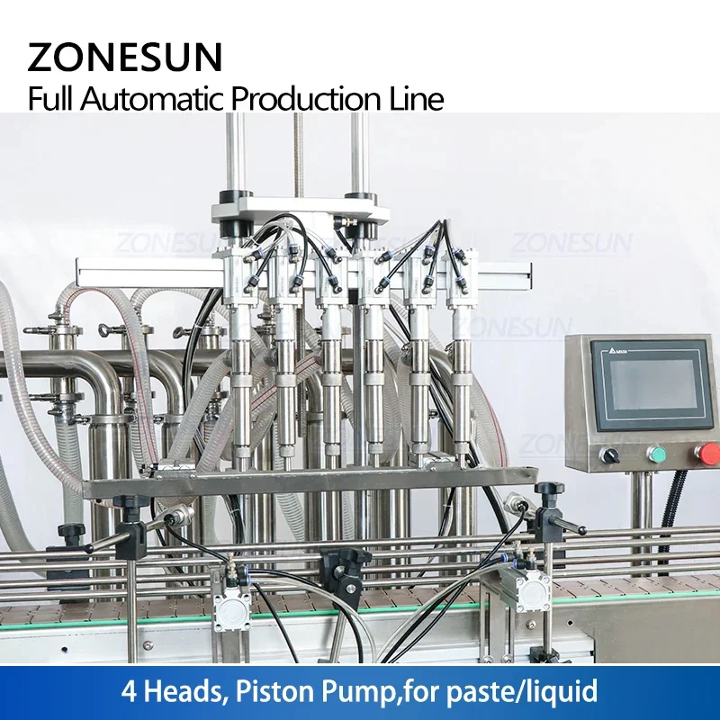 ZONESUN ZS-FAL180R Filling Capping And Labeling Machine Cooking Oil Bottle Packing Labels Liquid Automatic Production Line