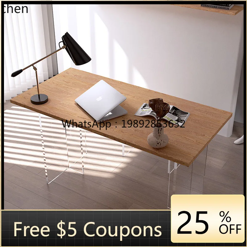 

acrylic suspension computer desk home bedroom long study table makeup table writing desk