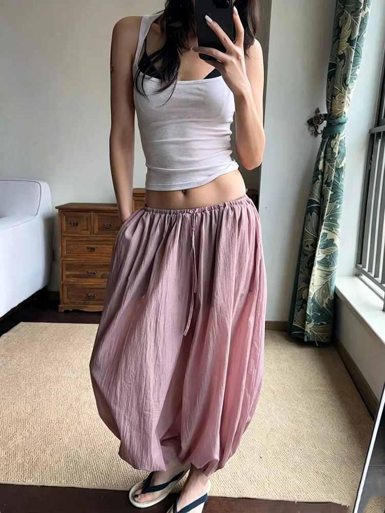 

Lightweight Ruched Wide-Leg Pants — Comfortable, Casual, and Breathable — Women's Trousers (Summer 2026 New Arrival)