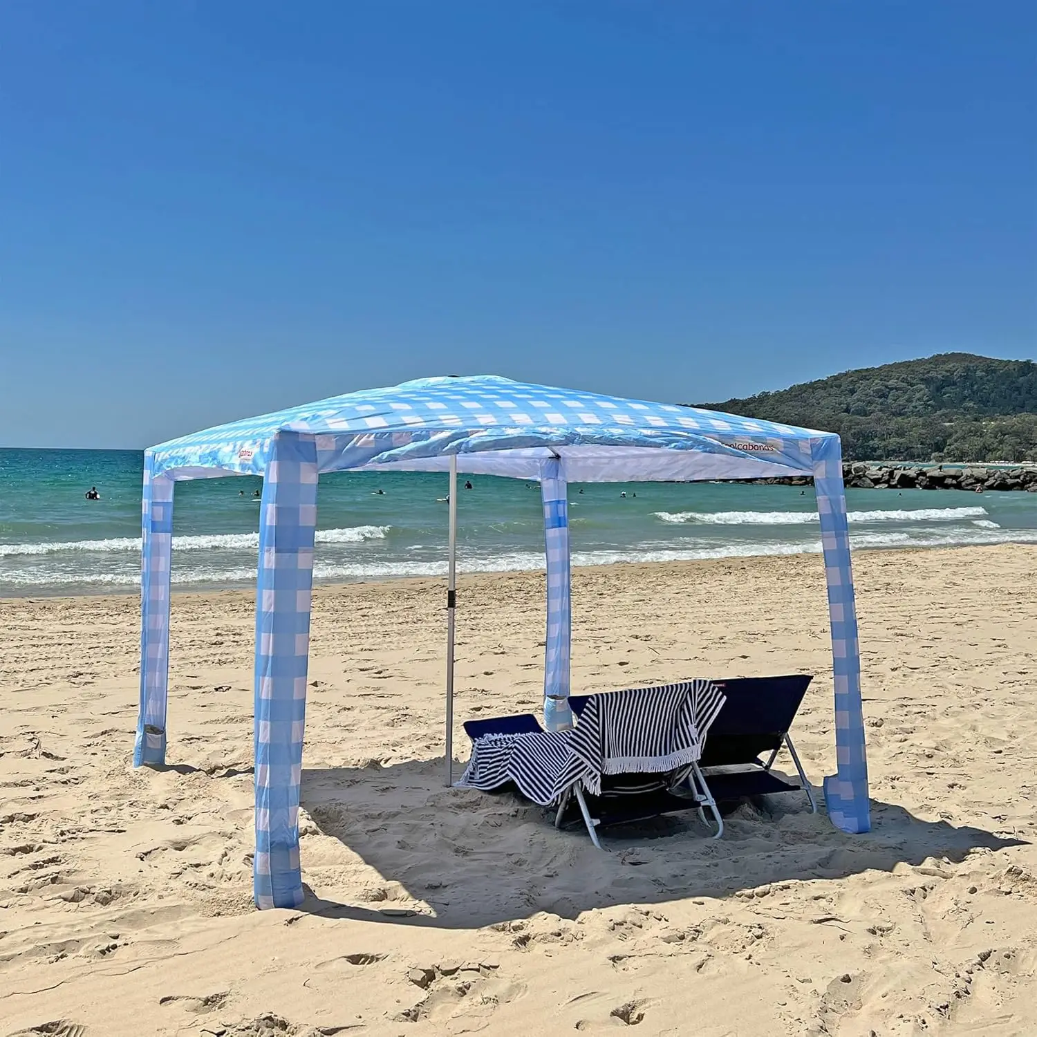 5 - Beach Cabana Sun Shade Shelter Tent, 8' x 8' or 6'6