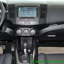 Car carbon fiber sticker suitable for Mitsubishi Outlander 2006-2011 center console gear door armrest protective film