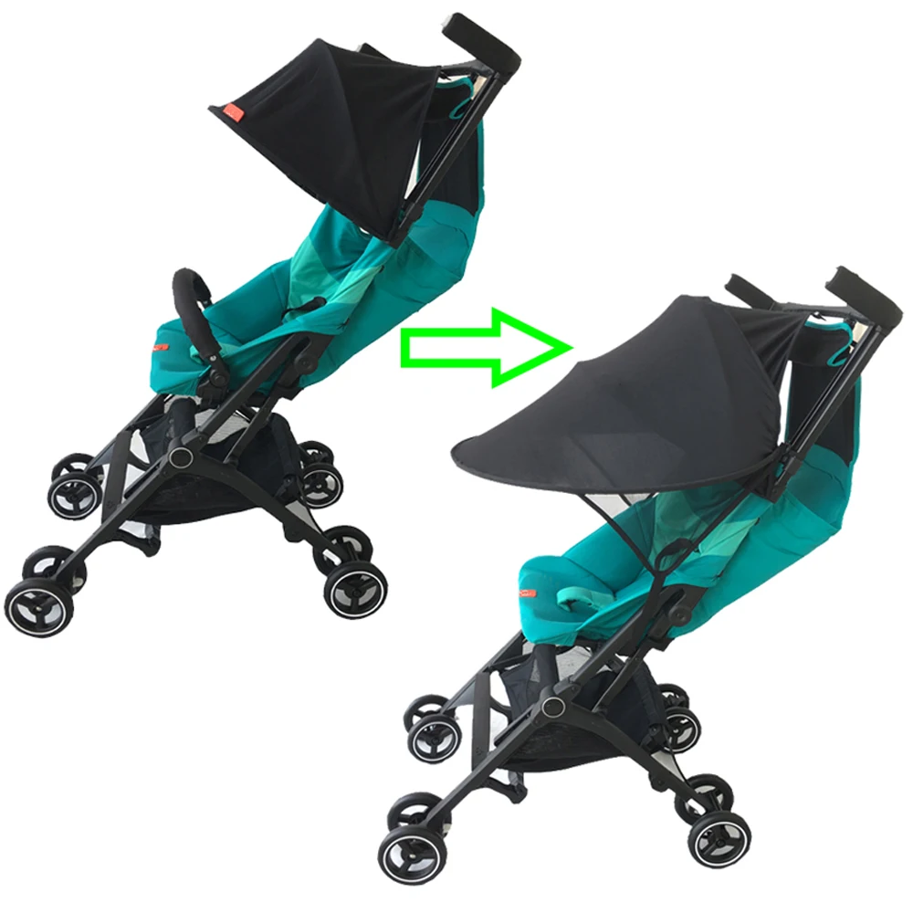 Accessoires de poussette pour bébé, planche à pied extensible et pare-soleil pour Goodbaby Pockit + GB Pockit, pas pour toutes les villes