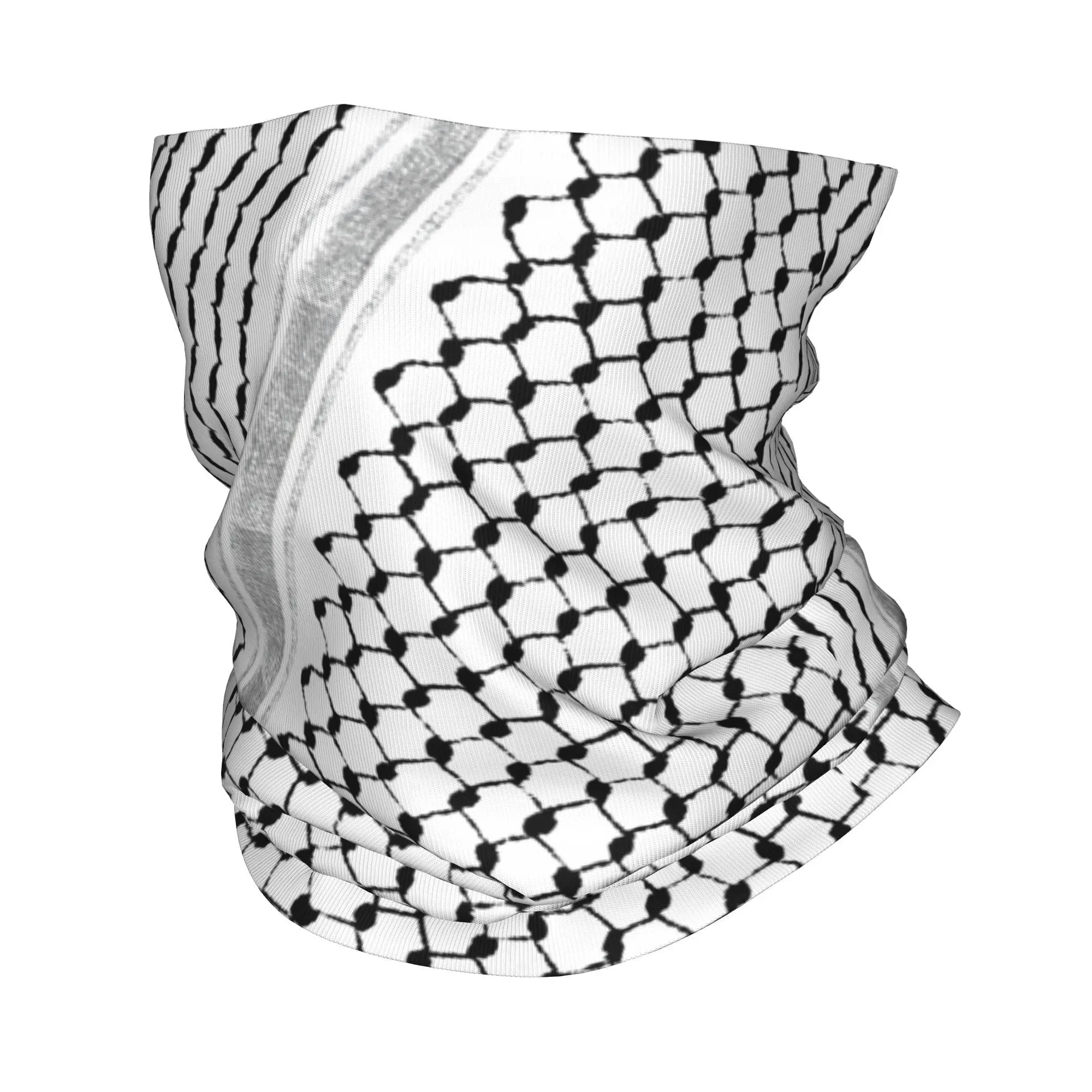 

Арабская бандана Hatta, шарф для лица с принтом Keffiyeh, многофункциональный велосипедный шарф для верховой езды, унисекс, для взрослых, зима