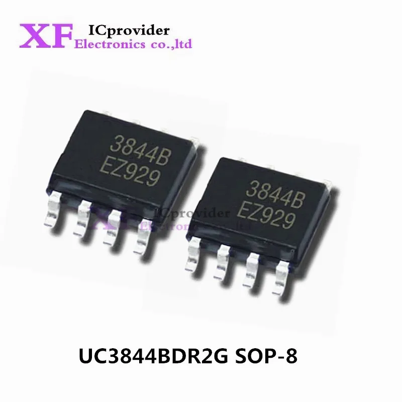 10-20Pcs 100% New SMD UC3844 UC3844BDR2G 3844B SOP-8 power management