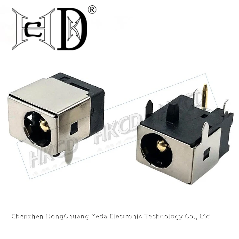 5PCS High current DC socket gold-plated DC-044F power socket, solar panel charging DC connector source manufacturer