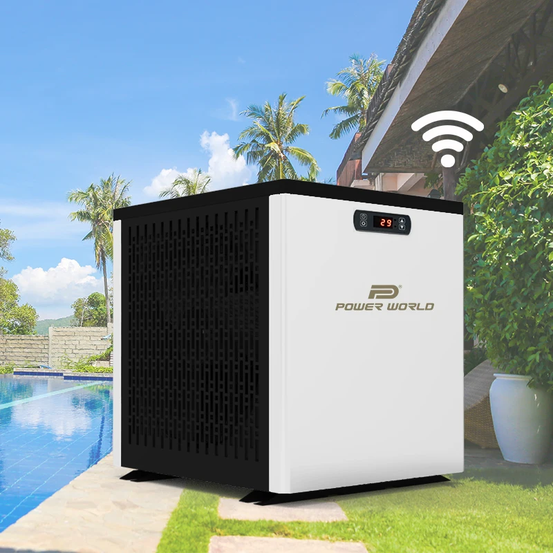 Power World 3kw R32 pool hot water heater swimming pool heat pump heating system