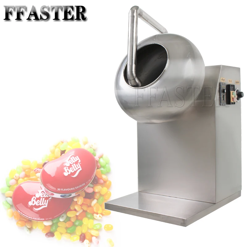 

Commercial Electric Sugar Coating Machine Stainless Steel Chocolate Coater Round Film Heating Polishing Maker