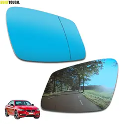 Left Right Side Mirror Glass Blue Stick On Rear View Rearview Convex Wide Angle Adhesive For BMW X1 F20 F21 F22 F30 F34 F10 F07