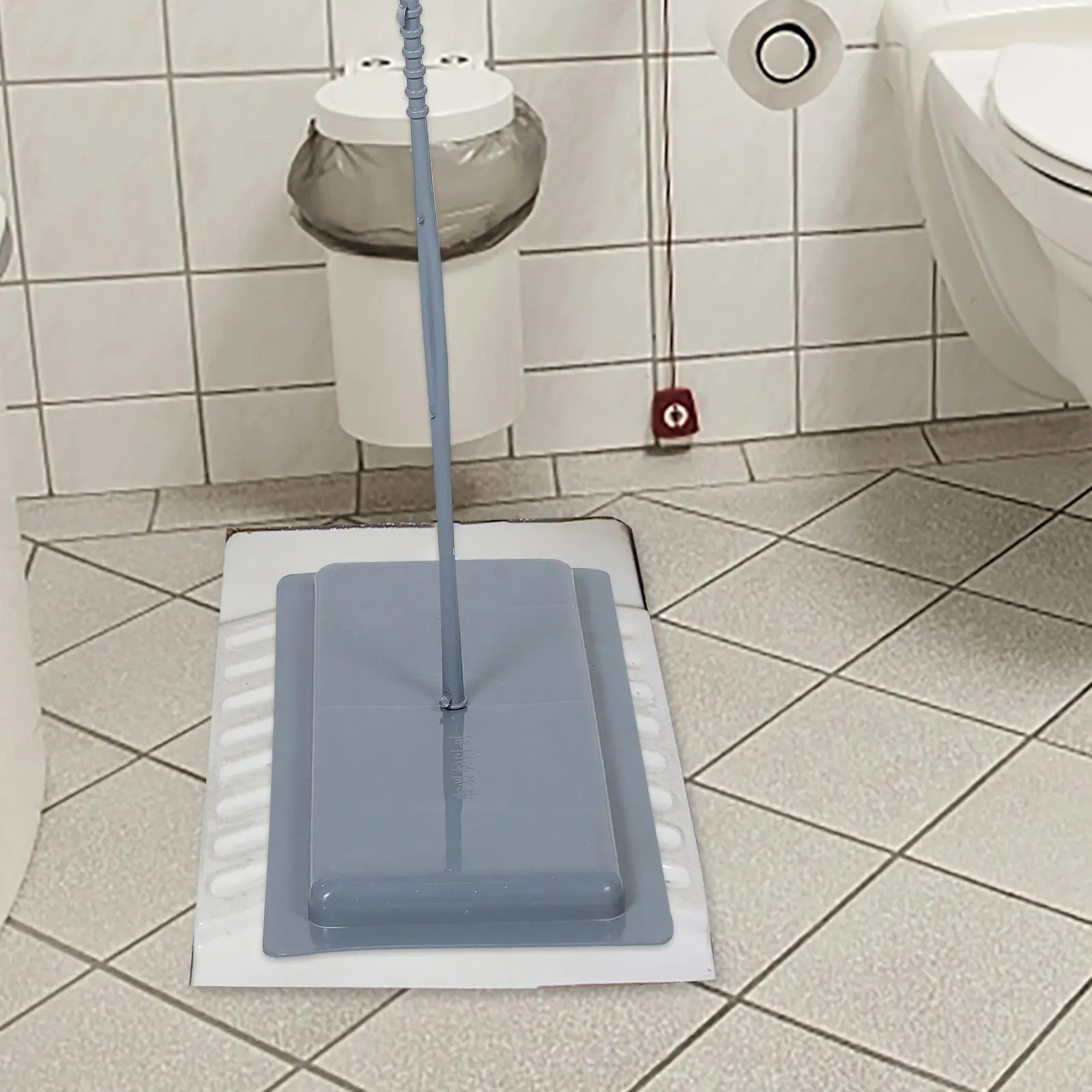 

Thickened Plastic Squat Toilet Lid Cover Universal Handle Odor Blocking Bathroom Squatting Pan Lid for Home Public Use