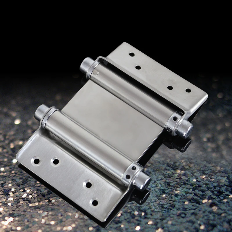 Double open spring 3 inch / 4 inch / 5 inch hinge Stainless steel two way free door hinge hinge cowboy door fence dedicated