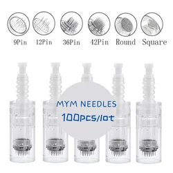 100pcs/Lot Derma Pen Needles Bayonet Cartridge Replacement Microneedling For A1 A6 N2 M7 M5 MYM Nano MicroNeedle