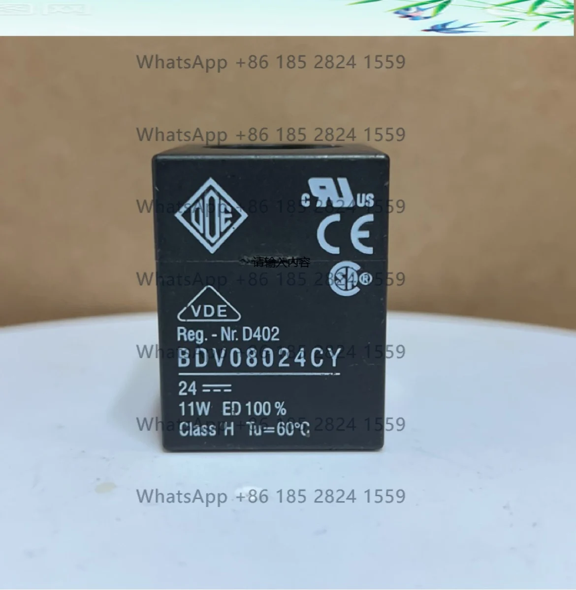 

Original Italian ODE solenoid valve coil BDV08230AY 230V BDV08024CY 24VDC spot