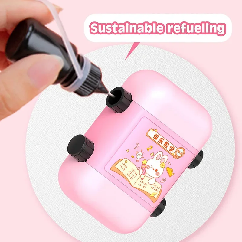 2 in 1 Math Roller Stamp Within 100 Addition Subtraction Multiplication Division Dual Head Digital Math Practice Teaching Stamps