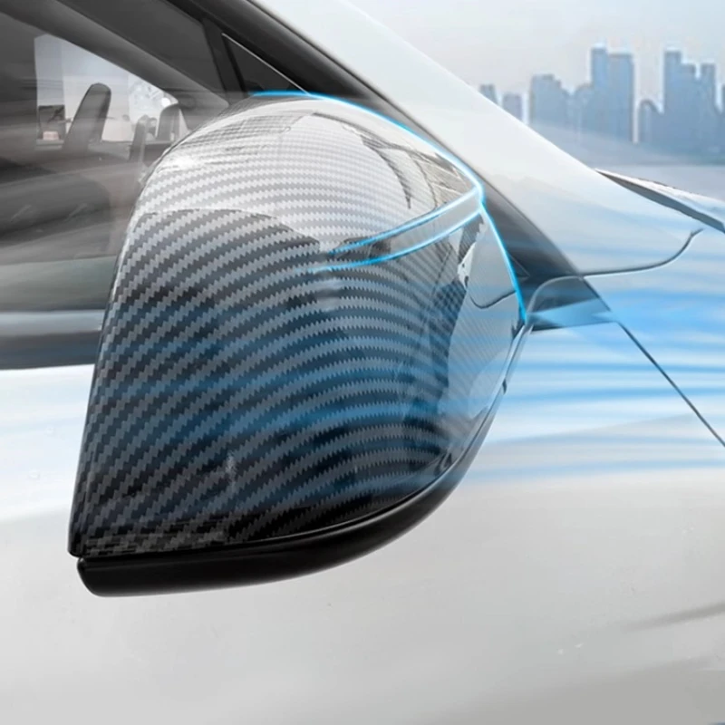 For Tesla Model Y/3 2017-2025 Highland Rearview Mirror Cover Rearview Mirror Protective Cover Accessories for Decoration Tools