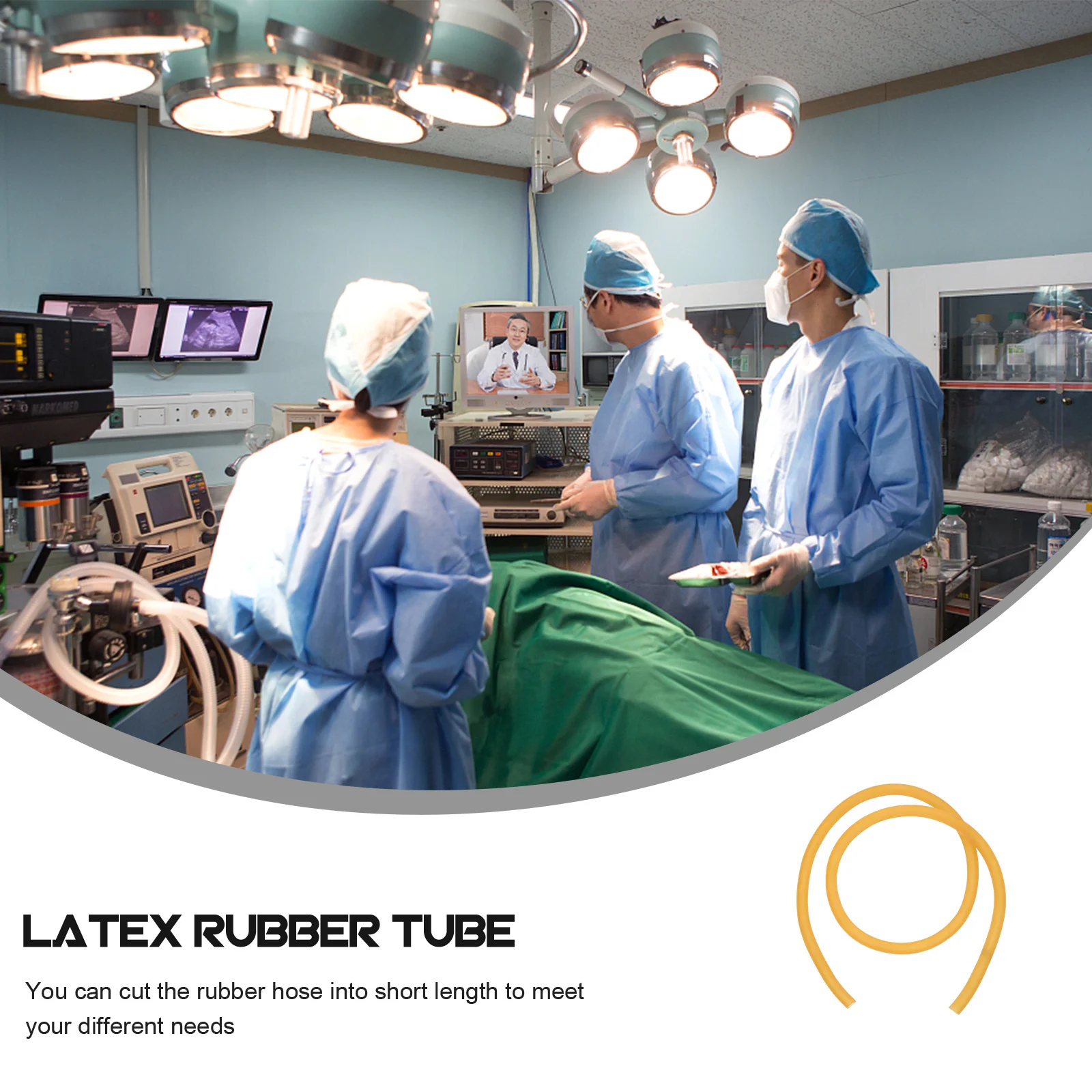 

1Pcs Latex Rubber Tube Medical Elastic Hose High Quality Durable Laboratory Surgical Tubing Practical Latex Elastic Hose