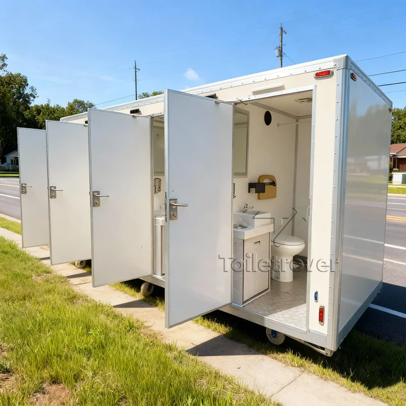 

Передвижной уличный туалет-прицеп класса люкс VIP на продажу, с возможностью индивидуальной настройки