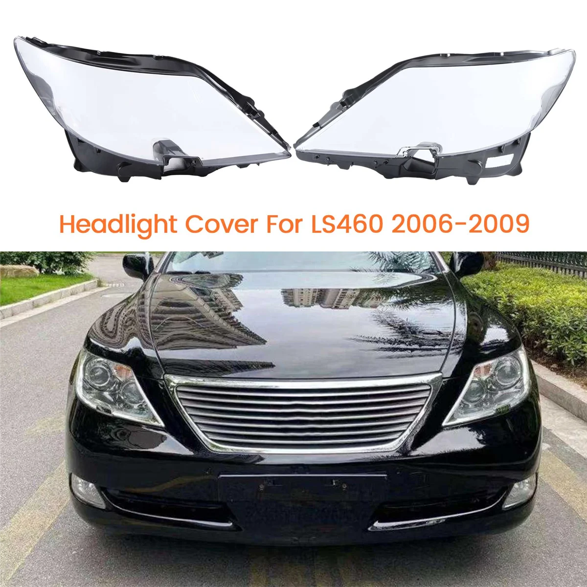 

Car Head Light Lamp Lens for Lexus LS460 2006-2009 Headlight Cover Car Replacement Lens Auto Shell Cover Left