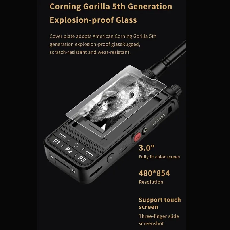 جديد ANYSECU W6PLUS Android 10 4G شبكة راديو UHF 400-470Mhz التناظرية لاسلكي تخاطب WIFI مقفلة العمل مع REAL-PTT ZELLO #5