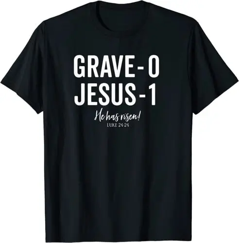 NEW LIMITED Jesus Defeated Grave on Easter Sunday He is Risen King T-Shirt