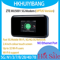 ZTE 5G SA NSA Mobile Wi-Fi Hotspot OPTUS MU5001 Dual Band WiFi 6 5G MiFi Sim Card Gigabit Router 4G LTE CAT22 3G Wireless Modem