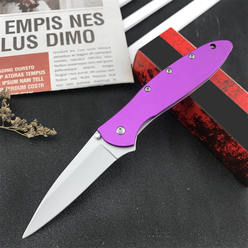 

KS 1660 8Cr13Mov Blade Aluminum Alloy Handle Folding Knife EDC Outdoor Camping Hunting Tool Self-Defense Military Tactical Knife