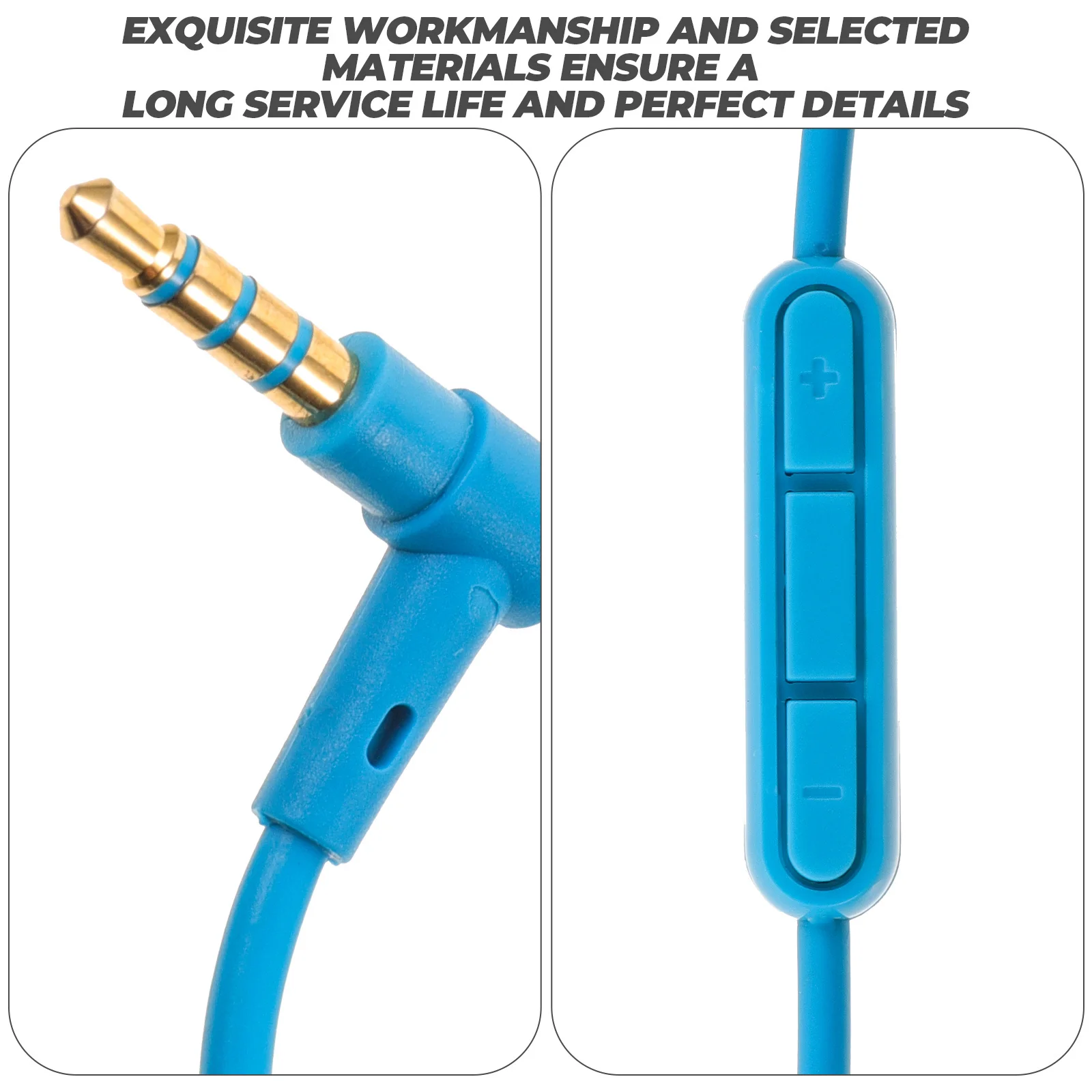 

High Resilience Headphone Cable Universal Audio Wire Durable Long Replacement Cord for Headphones Exquisite Craftsmanship