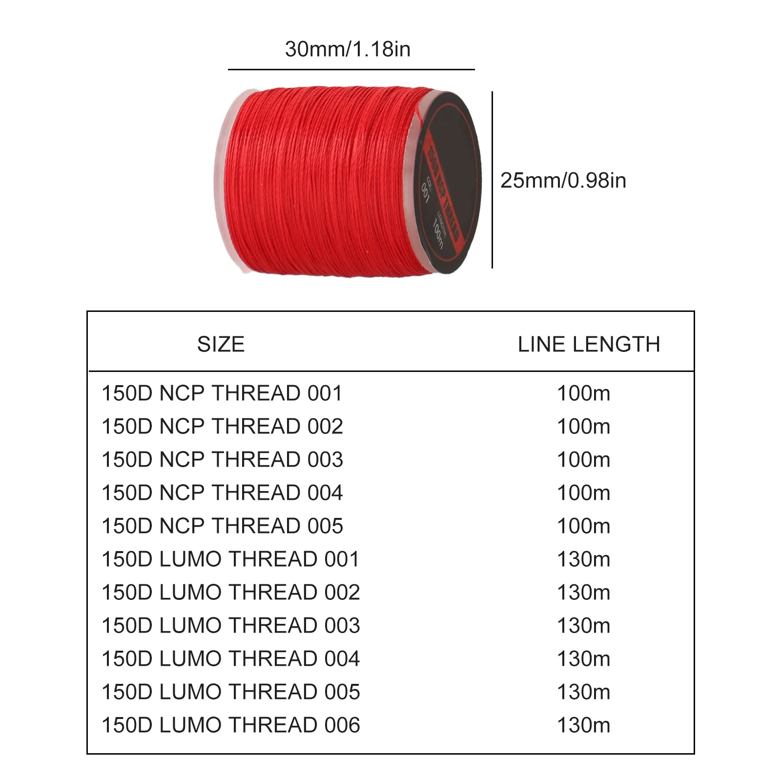 Fishing Rod Guide Binding Line 150D Winding Thread Wire Polyester Fiber Ring Fasten Line DIY Assist Hook Binding Fishing Line