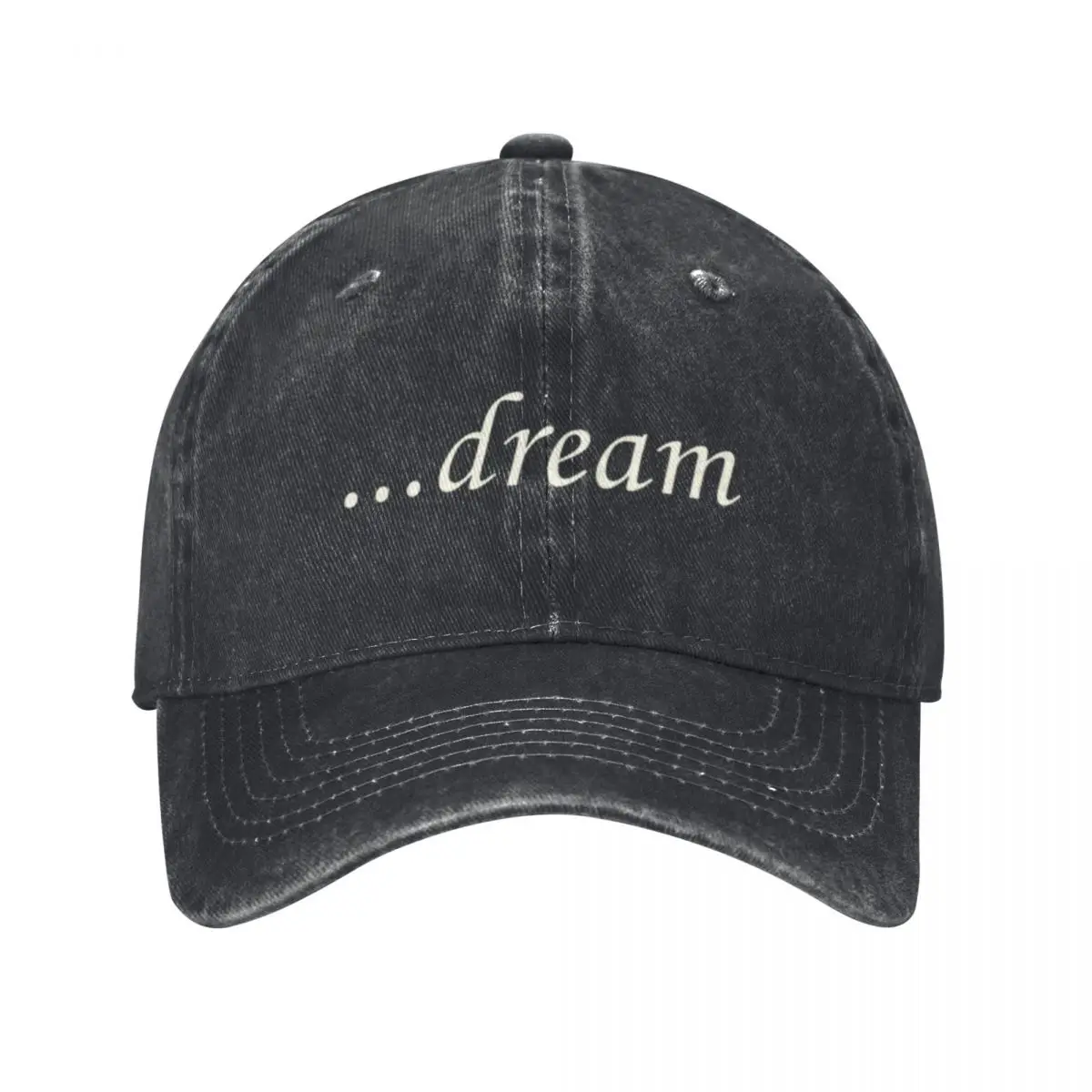 

White Dream Brand Mantra Baseball Caps Vintage Denim Washed Headwear Unisex Style Outdoor Running Hats