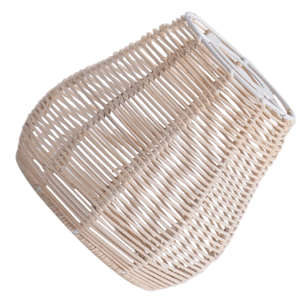 

Rattan Woven Iron Ring E27 Pendant Light Shades for Bar Restaurant Modern Woven Lamp Shades Chandelier Lampshade Home Lighting