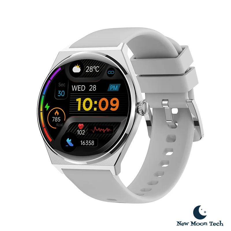 New Moon Tech Smartwatch LUMO Series Nexus56 Wireless Ultra Thin Smart Watch Men Business Watch Call Sports Modes Sleep Monitor