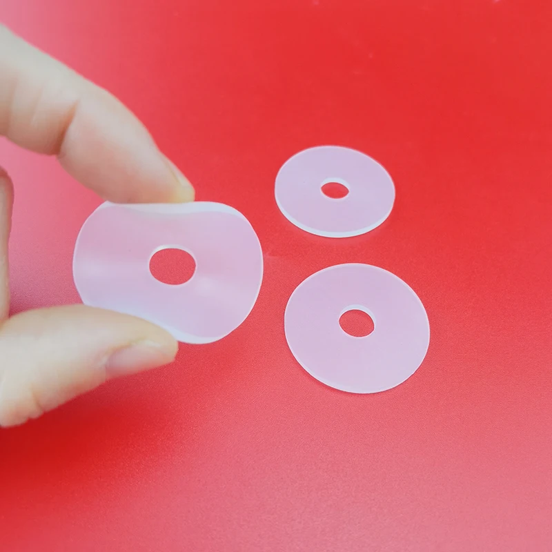 

100pcs M1.6 M2 M2.5 M3 M4 M5 M6 M8 M10 M12 Soft silicone Clear Transparent Shock-proof Flat Washer Plain Gasket Ring Spacer