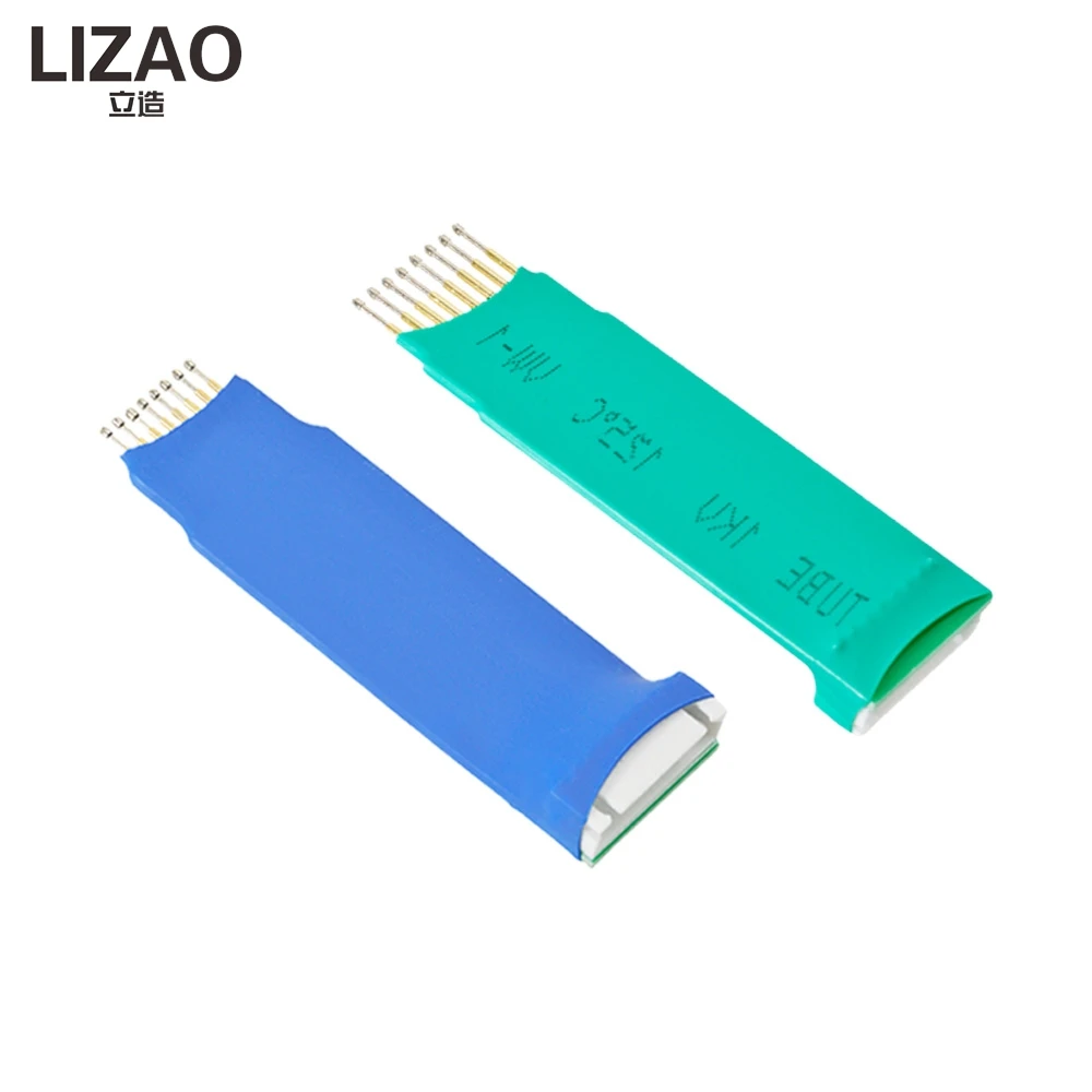 LIZAO 2.54mm 2.00mm 4P Spring Test Needle 4 Foot Support Probe for STC STM32 STM8 MCU Burning Programming view 2