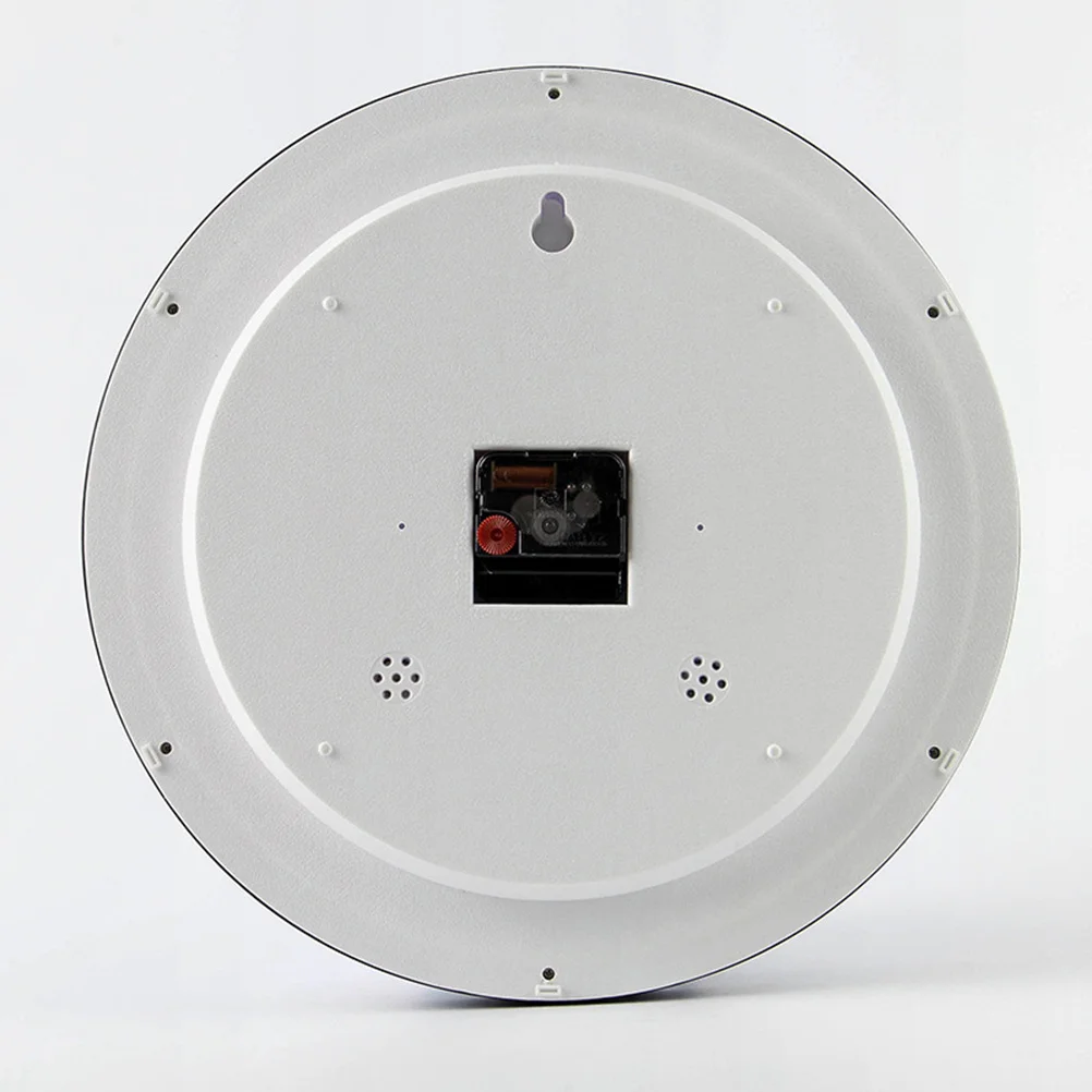 

14 Inch Wall Clock Quartz Clock Retro Round Design Large Numbers High Precision Mute Sweep Movement Multifunctional Home Decor